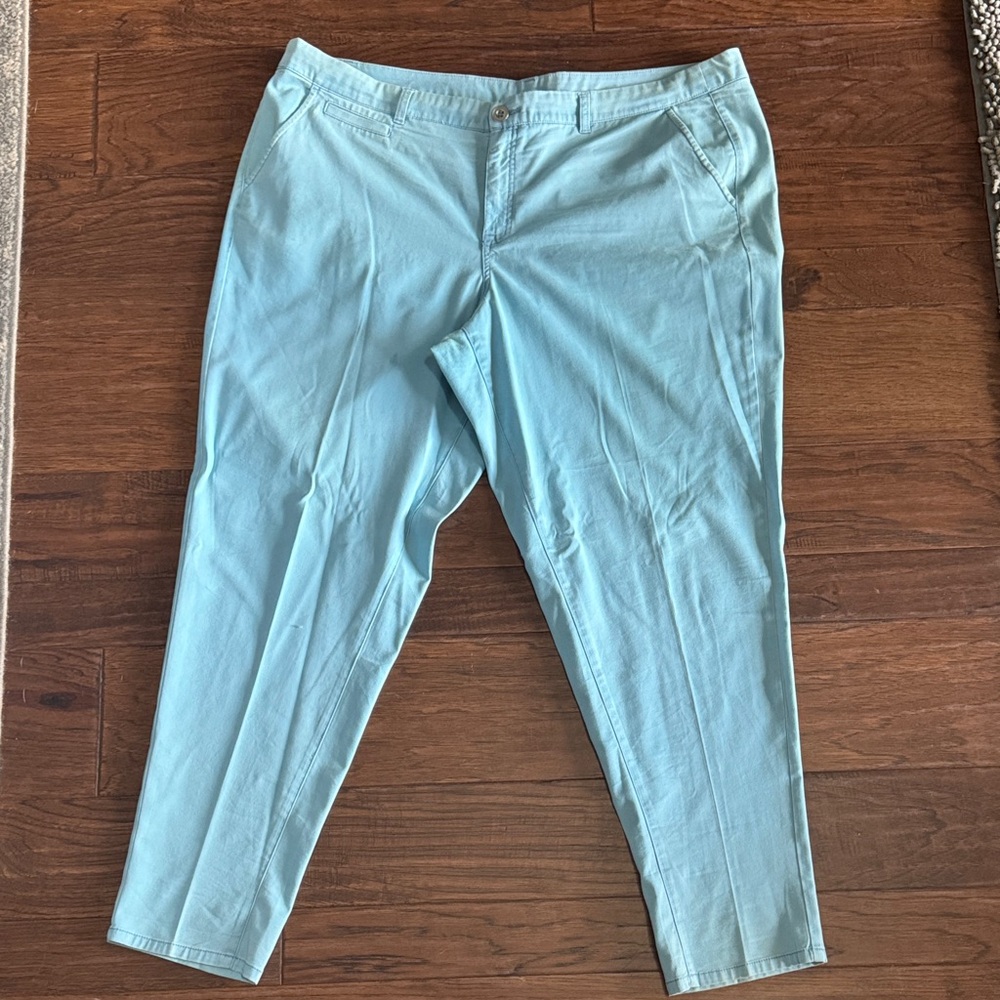 Lane Bryant Women’s Pants Size 22 Light Blue Straight Leg Casual Plus Size